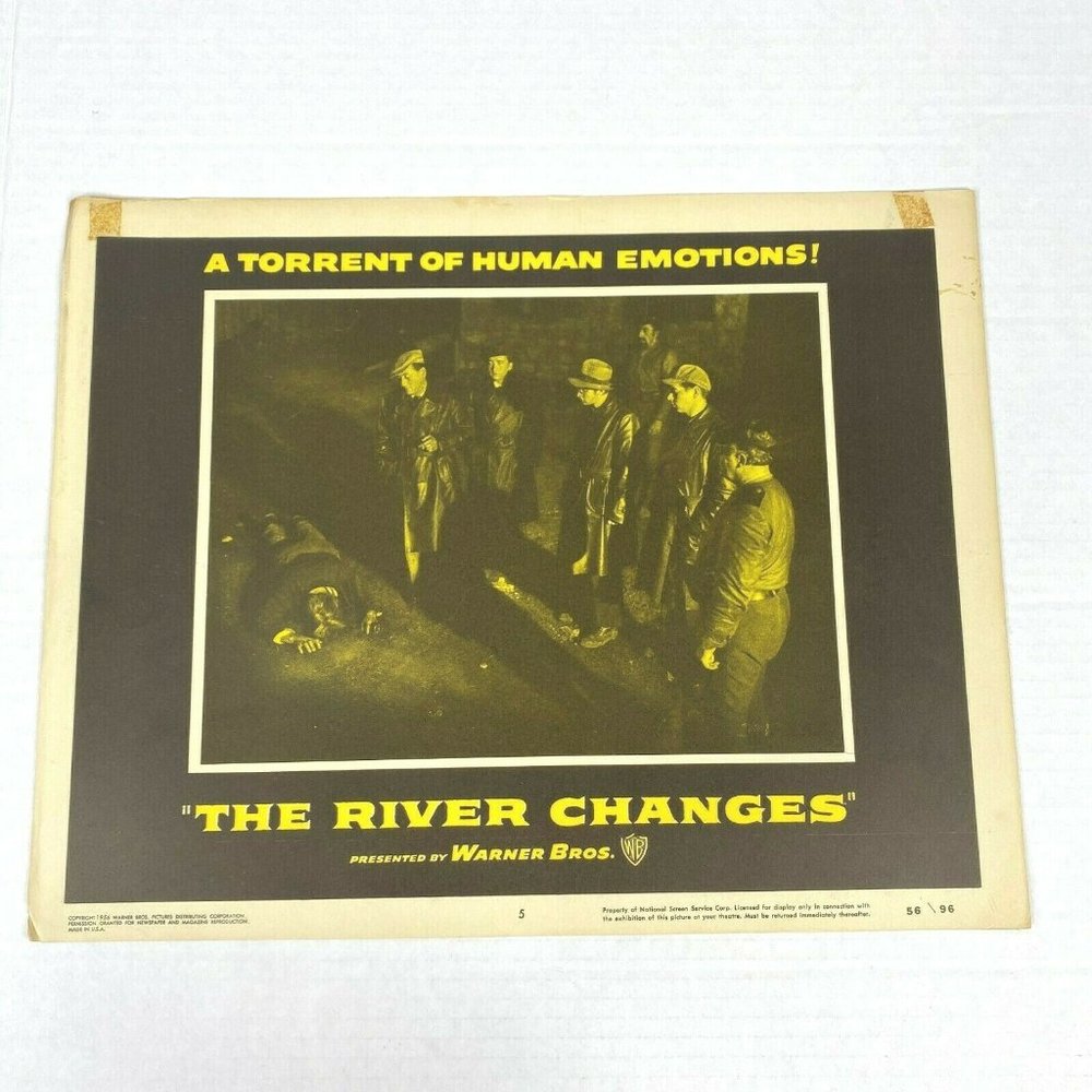 The River Changes 1956 Original Lobby Card Movie Poster Rossana Rory Drama VTG